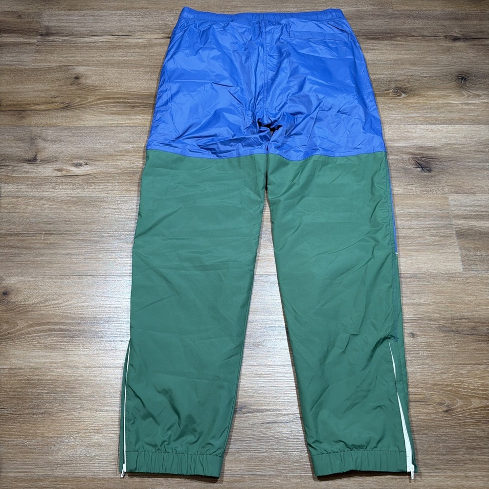 Lacoste LIVE MEDIUM Lined Windbreaker Pants Green Blue Color Block Track Jogger - Picture 11 of 13